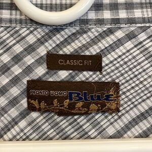 XXL GREY CHECKED SHIRT PRONTO UOMO